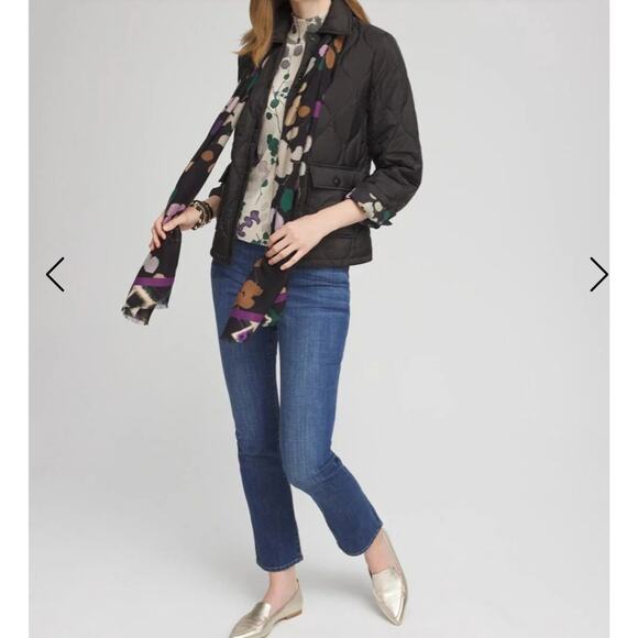 Chico's NWT Size 2.5 Large/XL Black Quilted Jacket Original MSRP $149 - Picture 4 of 12